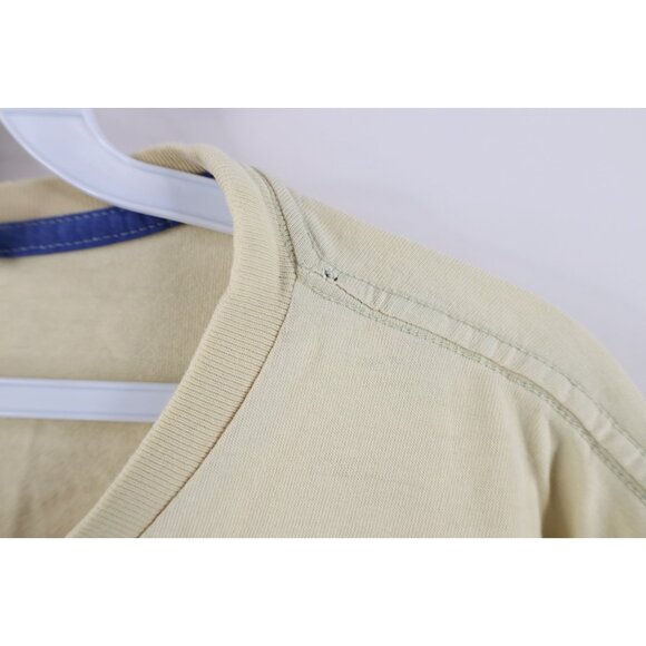 Vintage 90s Guess Mens Large Distressed Spell Out USA Pocket T-Shirt Cotton USA - Picture 7 of 16